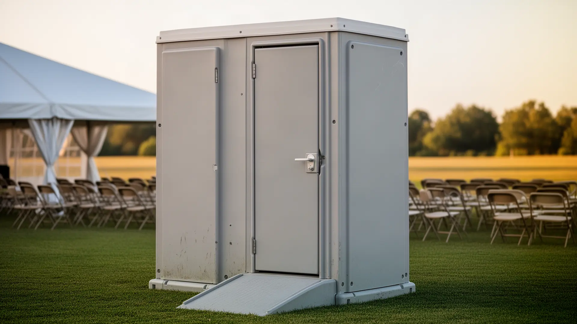Clean porta potty unit from JH & Sons Porta Potty Rental in Dallas, TX